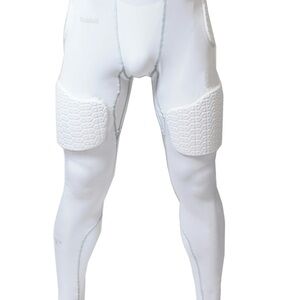 Riddell Men's White Padded Compression Pants